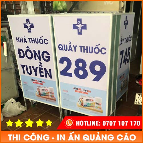 Thi công bảng bạt hộp đèn